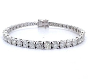 11.52 Carat Natural Diamond Bracelet in 14K White Gold $45,790 Appraisal Included VIDEO
