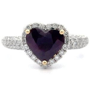 2.47 Carat Natural Spinel & Natural Diamond Ring in 18K White & Yellow Gold $14,185 Appraisal Included VIDEO