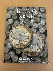 Book of Buffalo Nickles with 25 Coins