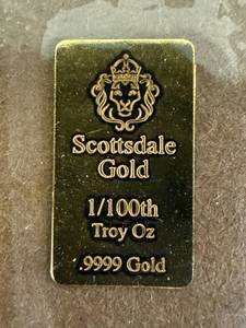 1100 Troy oz .9999 Gold Scottsdale Gold