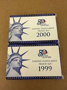 1999 & 2000 US Mint Proof Sets