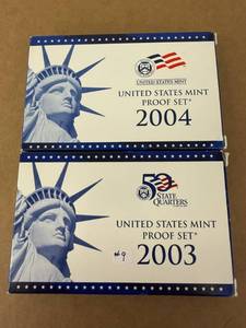 2003 & 2004 US Mint Proof Sets