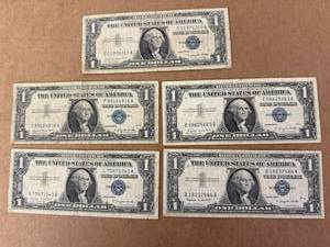 5 - 1957A Silver Certificates