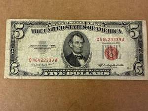 1953B $5 Red Seal