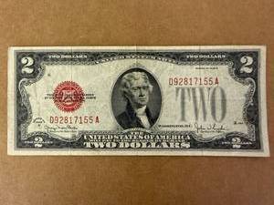 1928G Red Seal $2 Bill