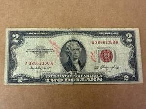 1953C Red Seal $2 Bill