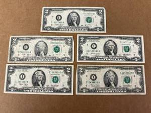 5 - 2003 I9 $2 Bills