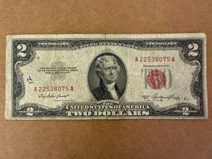 1953K Red Seal $2 Bill
