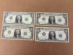 4 - 1963B Barr G7 Chicago Dollar Bills