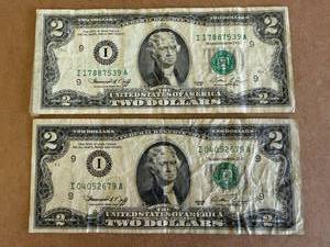 2 - 1976 I9 $2 Bills