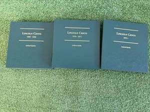 Little Custom Coin Albums Lincoln Cent Series - 3 Binders 1909-2023