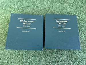 Little Custom Coin Albums Eisenhower Dollars 1971-1978 & Us Innovation Dollars 2018-2032