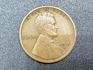 1915 S Lincoln Wheat Cent - Fine