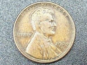 1924 D Lincoln Wheat Cent - Fine