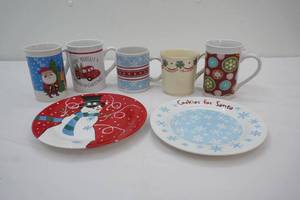 Christmas Plates and Mugs