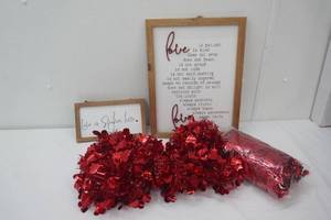 New Valentines Decor & Framed Love Themed Wall Decor