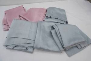 3 Sets of Blackout Curtains. 1 Pink & 2 Grey