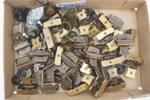 Hardware Lot Brass Hinges and Antique Finish Handles