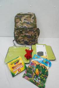 Boys Backpack and Contents 2 New Attache for iPads, Crayola Markers