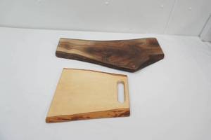 (2ct) New Finished Wood Slab Cutting Boards. Charcuterie Boards