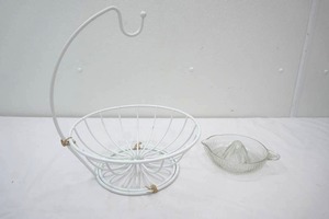 New Fruit Basket with Banana Hanger & Glass Juicer