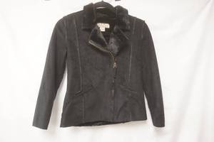 Lucky Brand Kids Size Large Black Suede Jacket