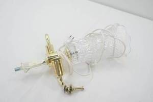 Vintage Crystal Lamp. Wall Sconce Lamp