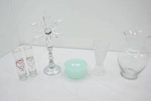 Vintage Avon, Vintage Pressed Clear Glass Vase, Snowflake Suncatcher and More