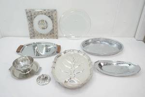 Vintage International Silver Co Chippendale Platter Vintage Irvinware, Vintage International Decorator Stainless Steel and more