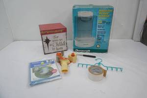 Duracraft Humidifier (used, good condition) Christmas Box Packing Tape Dispenser Lawn Chair Replacement Cover and more