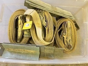 Ratchet Straps and edge protectors