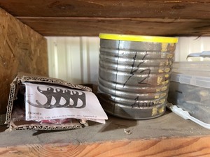 Shelf of misc items as pictured