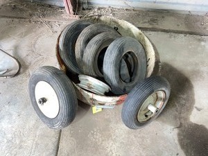 Wheelbarrow wheels