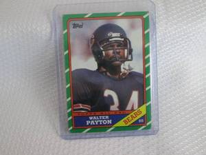 1986 Topps Walter Payton Card...