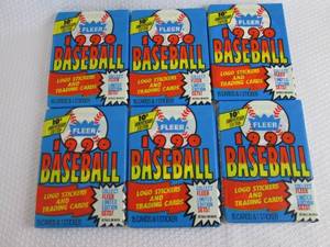 6 1991 Fleer Baseball Packs...