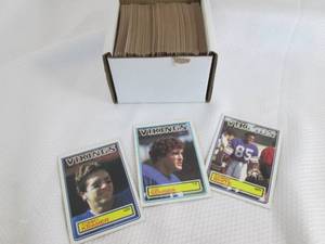 Box Of 1983 Topps Football Cards...