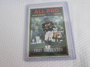 1974 Topps Fran Tarkenton Card...