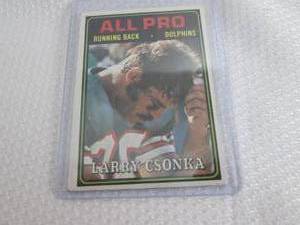 1974 Topps Larry Csonka Card...