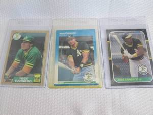 1987 Jose Canseco Topps, Donruss & ...