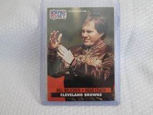 1991 Pro Sert Bill Belichick Rookie...