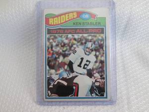 1977 Topps Ken Stabler Card...
