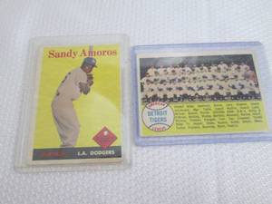 1958 Topps Sandy Amoros & Tigers Te...