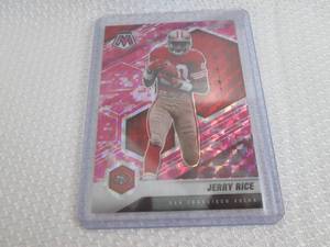 2021 Mosaic Jerry Rice Pink Prizm C...