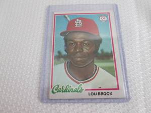 1978 Topps Lou Brock Card...