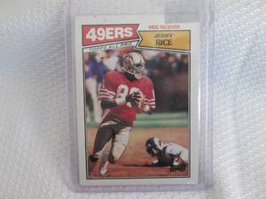 1987 Topps Jerry Rice Card...