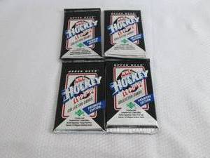 4-1990 - 91 Upper Deck Hockey Packs...