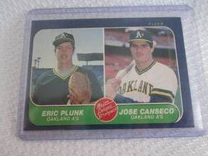 1986 Fleer Jose Canseco Rookie Card...