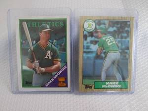 1987 & 1988 Topps Mark McGwire Card...