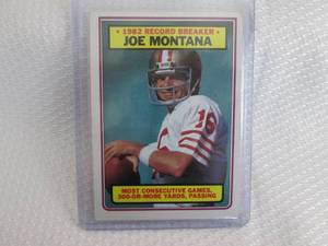 1983 Topps Joe Montana Card...