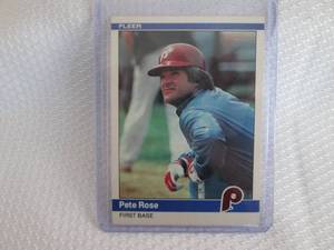 1984 Fleer Pete Rose Card...